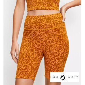 Lou & Grey NWT Medium Leopard Print Biker Shorts